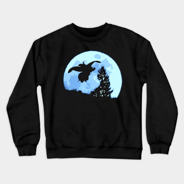 Flying Elephant. Crewneck Sweatshirt by nickbeta